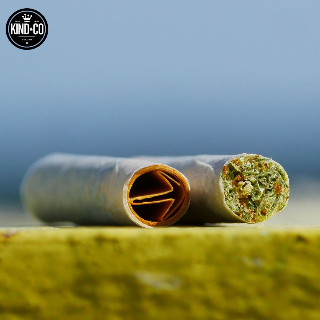Two small prerolls side by side