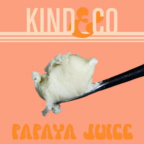 Papaya Juice concentrate on a dab tool